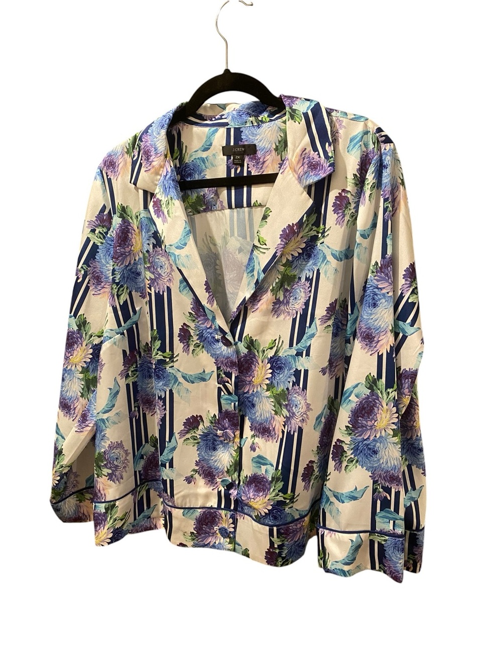 J Crew Floral Printed Jacket Size 2X